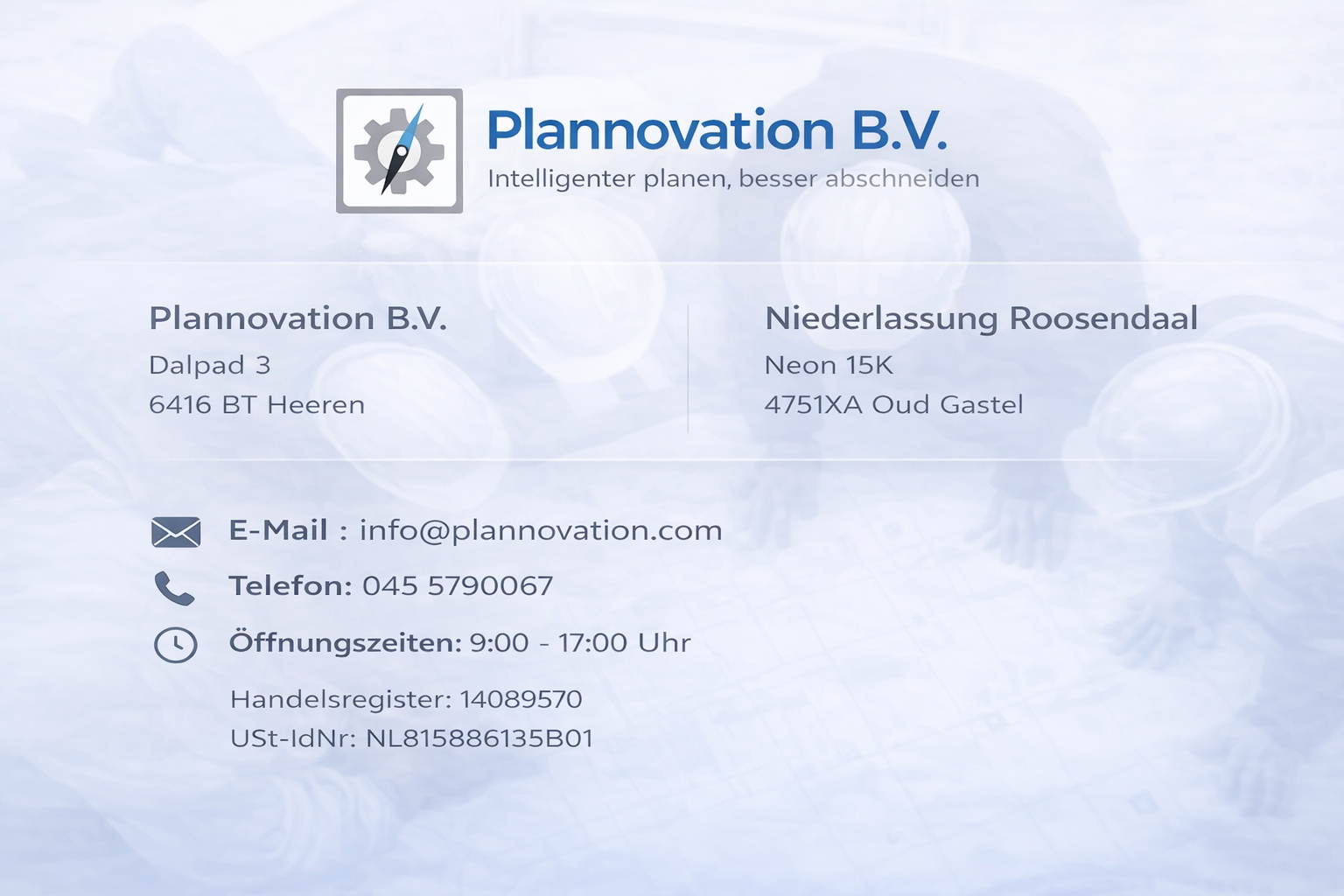 Plannovation Kontaktdaten